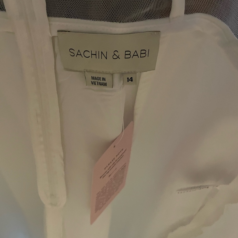 NWT BHLDN Sachin & Babi Poppy Jumpsuit Size 14 Bridal Jumpsuit Anthropologie - Picture 4 of 7
